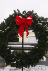 Rocky Mountain Goods Large Red Wired Christmas Wreath Bow 12" x 18"