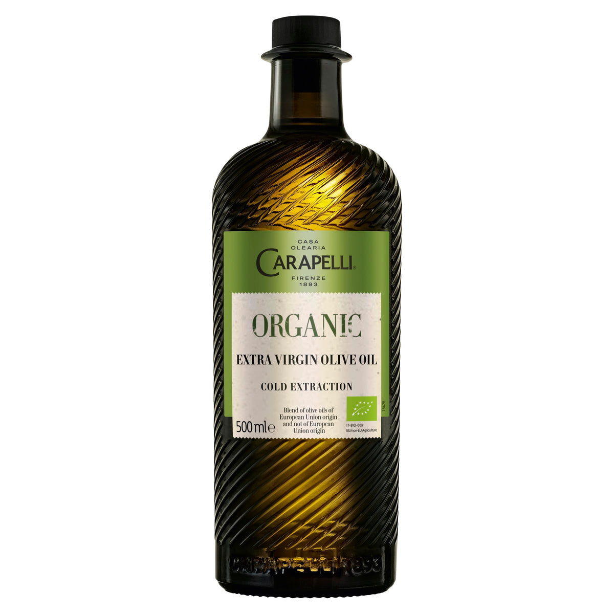 Carapelli Organic Extra Virgin Olive Oil 500ml - (Pack of 6) - BB 08/2026