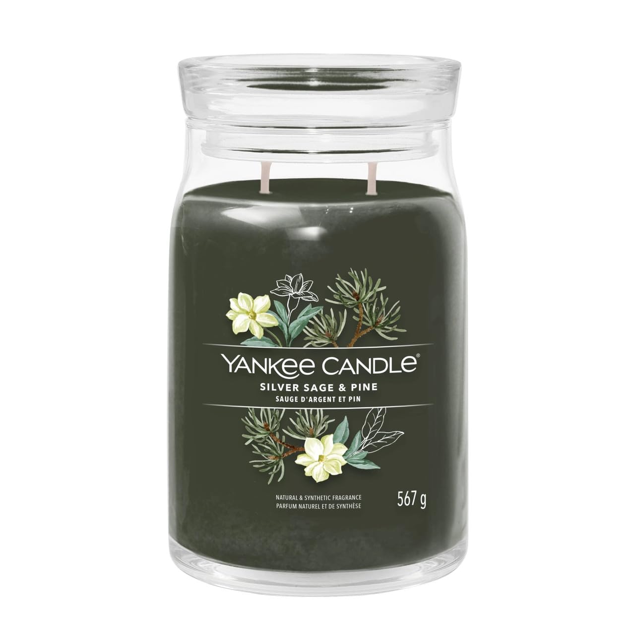 Yankee Candle Signature Large Scented Jar Candle - Silver Sage & Pine
