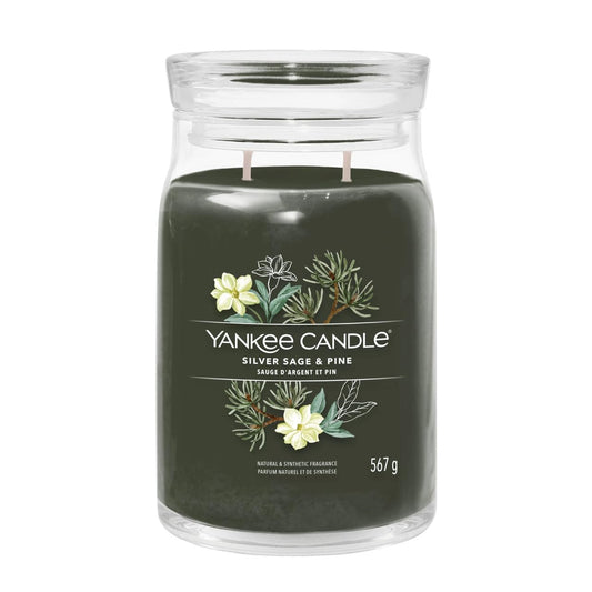 Yankee Candle Signature Large Scented Jar Candle - Silver Sage & Pine