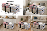 2 Pack 90L Heavy Duty Moving Bags/Storage Totes, Water-Resistant Packing Bags - 74 x 36cm