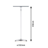 Paulmann Hildor URail LED Pendant 15W 3000K Chrome Matt Dimmable