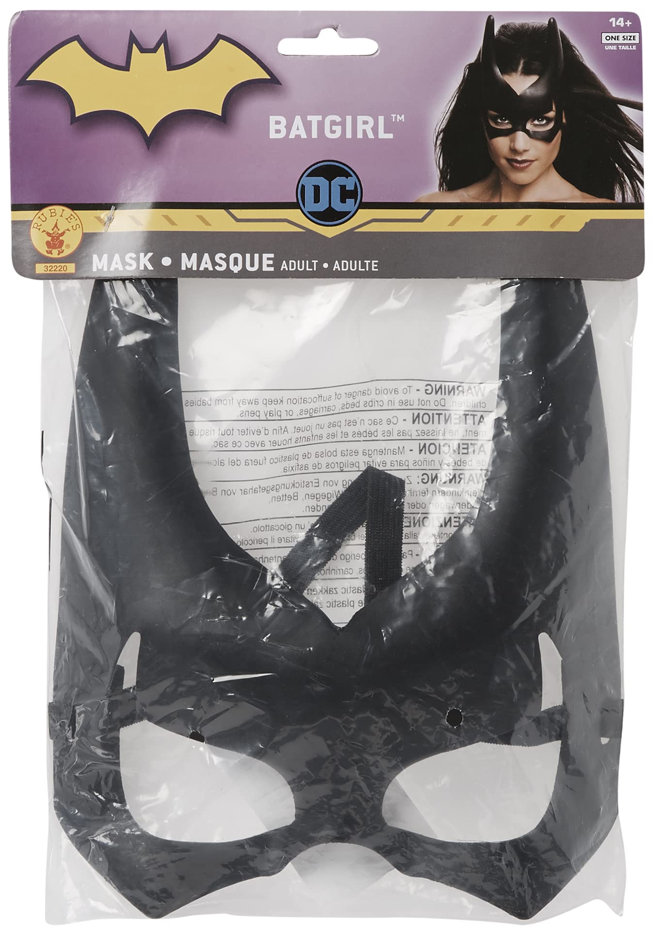 Rubies DC Comics Batgirl Costume Mask Adult One Size