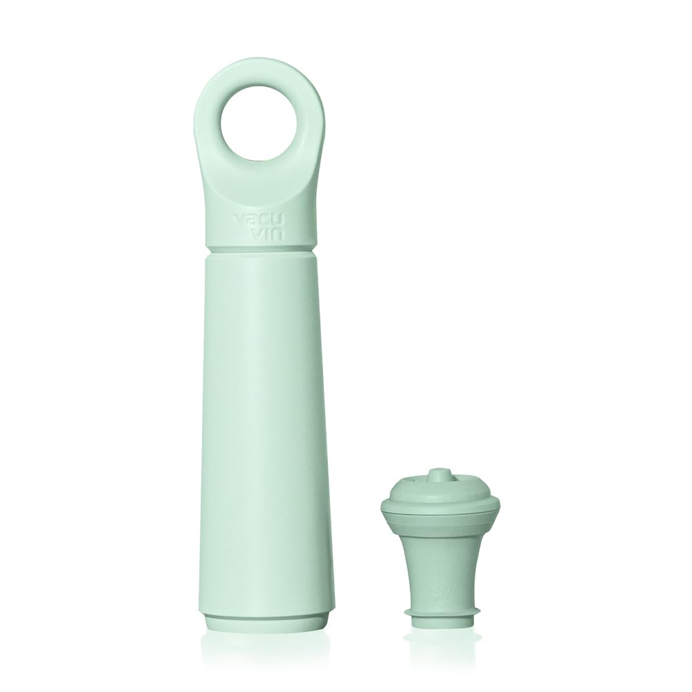 Vacu Vin Loop Jade Wine Pump with Stopper - Vacuum Saver