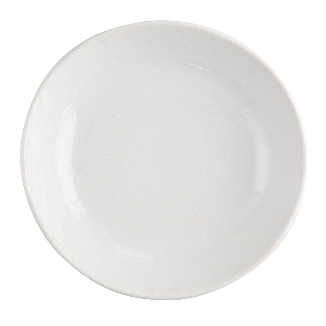 Olympia Denim White Coupe Bowl 220x46mm - Box of 6