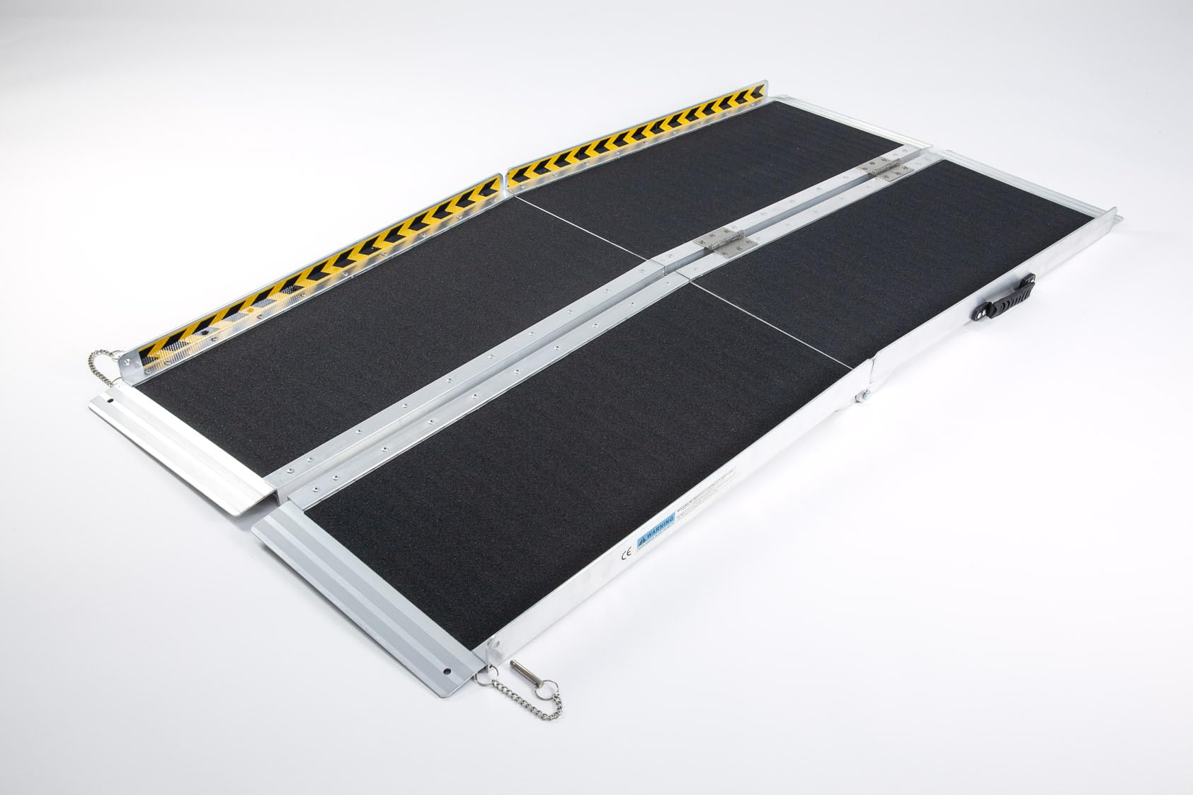 Strong Wheelchair Ramp 6ft / 183cm Multifold Access Ramp for Steps, Doorways, Homes Anti-slip Aluminium Disabled Access Ramp