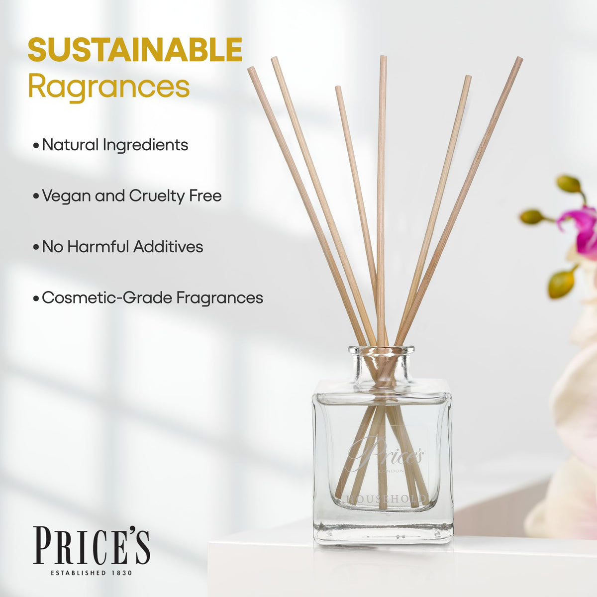 Price's Candles Household Reed Diffuser Refill - Long-Lasting