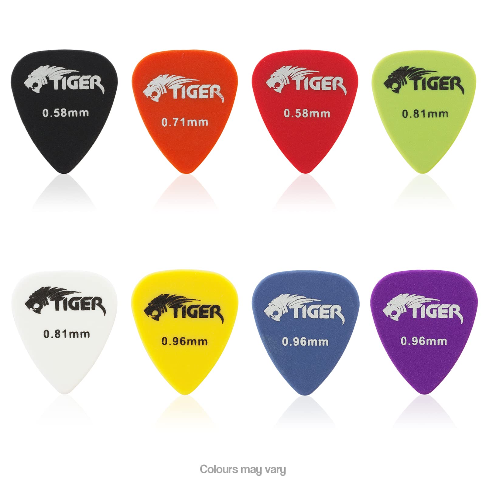 Tiger STPK2-RB Nylon Guitar Strap Reggae Design with 3 Pick Holders