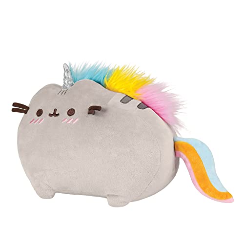 Aurora Pusheenicorn Blushing Grey Soft Unicorn Plush Toy