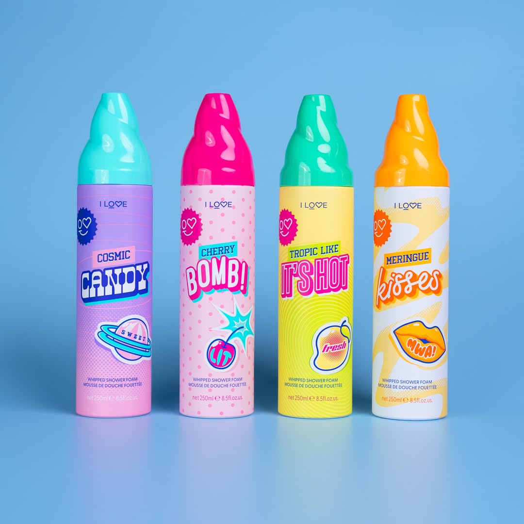 I LOVE Cherry Bomb Whipped Shower Foam Fruity Cherry Scented Body Wash 250ml
