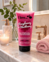 I LOVE Exfoliating Shower Smoothie Raspberry & Blackberry Fruity Body Scrub 200ml