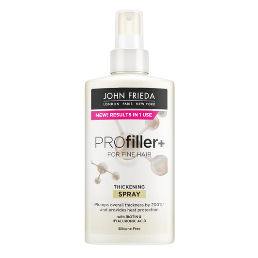John Frieda PROfiller+ Thickening Spray 150ml - Heat Protection for Fine Hair