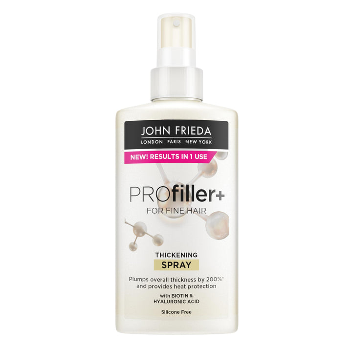 John Frieda PROfiller+ Thickening Spray 150ml - Heat Protection for Fine Hair