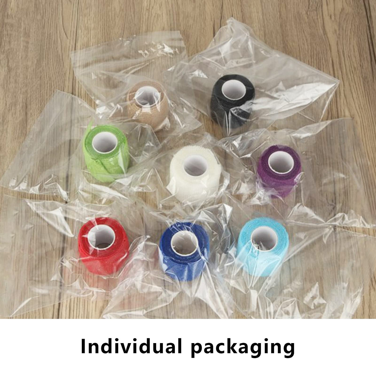 8 Rolls Self-Adhesive Elastic Bandage Wrap for Sports
