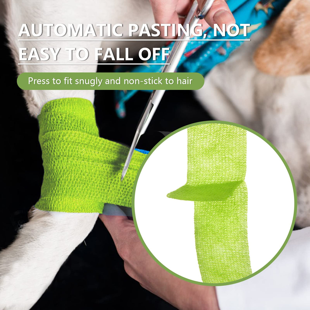8 Rolls Self-Adhesive Elastic Bandage Wrap for Sports