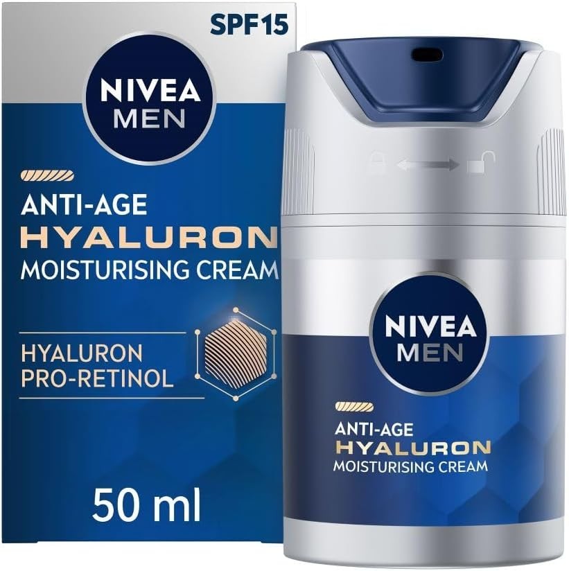 NIVEA MEN Anti-Age Hyaluron SPF15 Moisturising Cream , Anti-Wrinkle Face