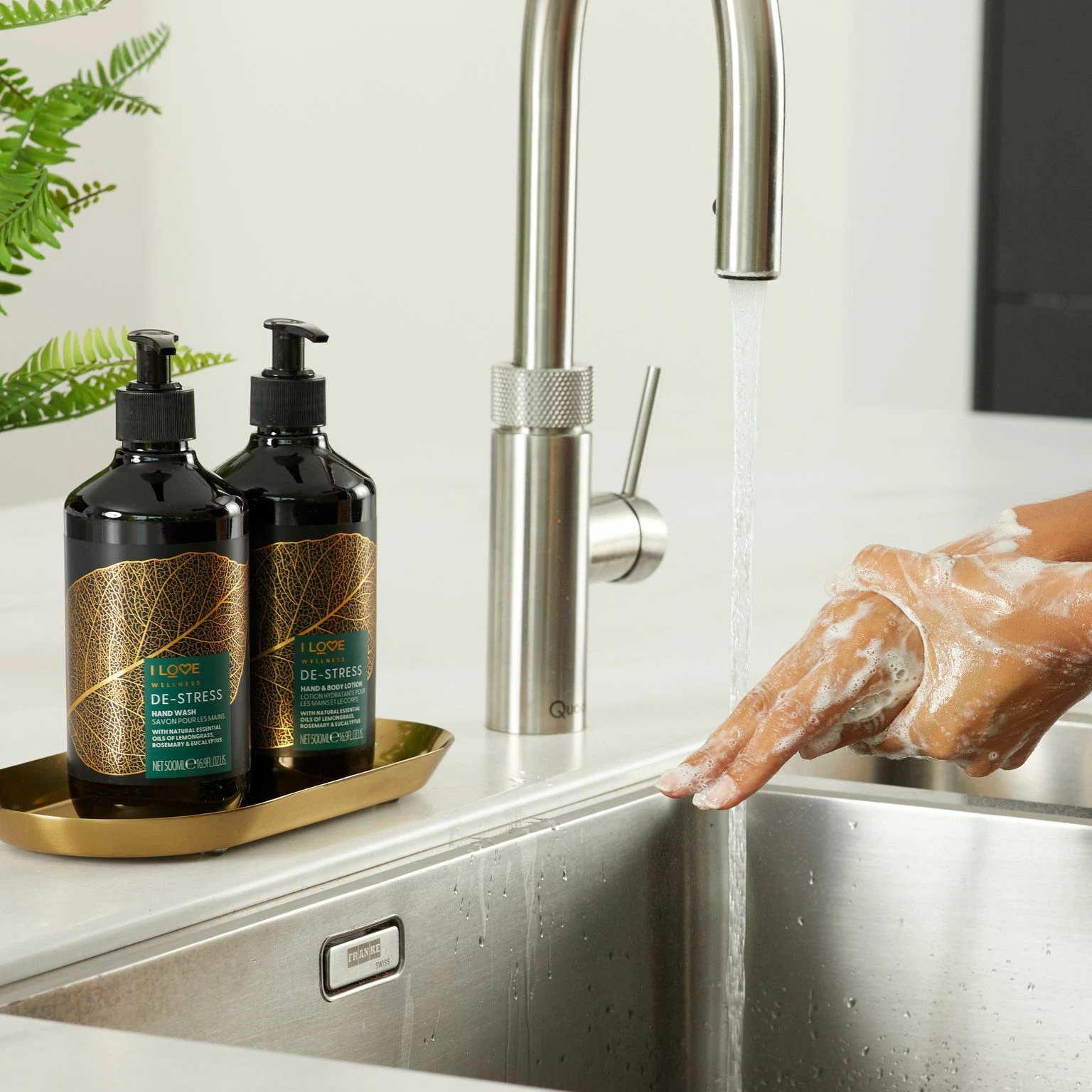 I LOVE Wellness Destress Hand & Body Lotion with Natural Oils, Aloe Vera & Vitamin E