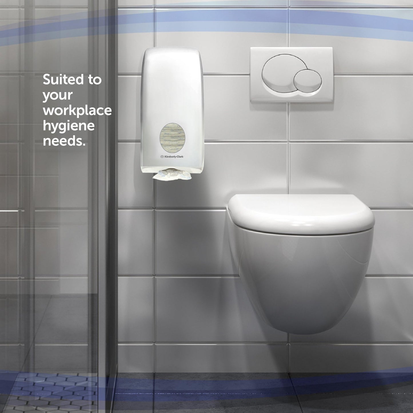 Aquarius Folded Toilet Tissue Dispenser 6946 White Single Sheet