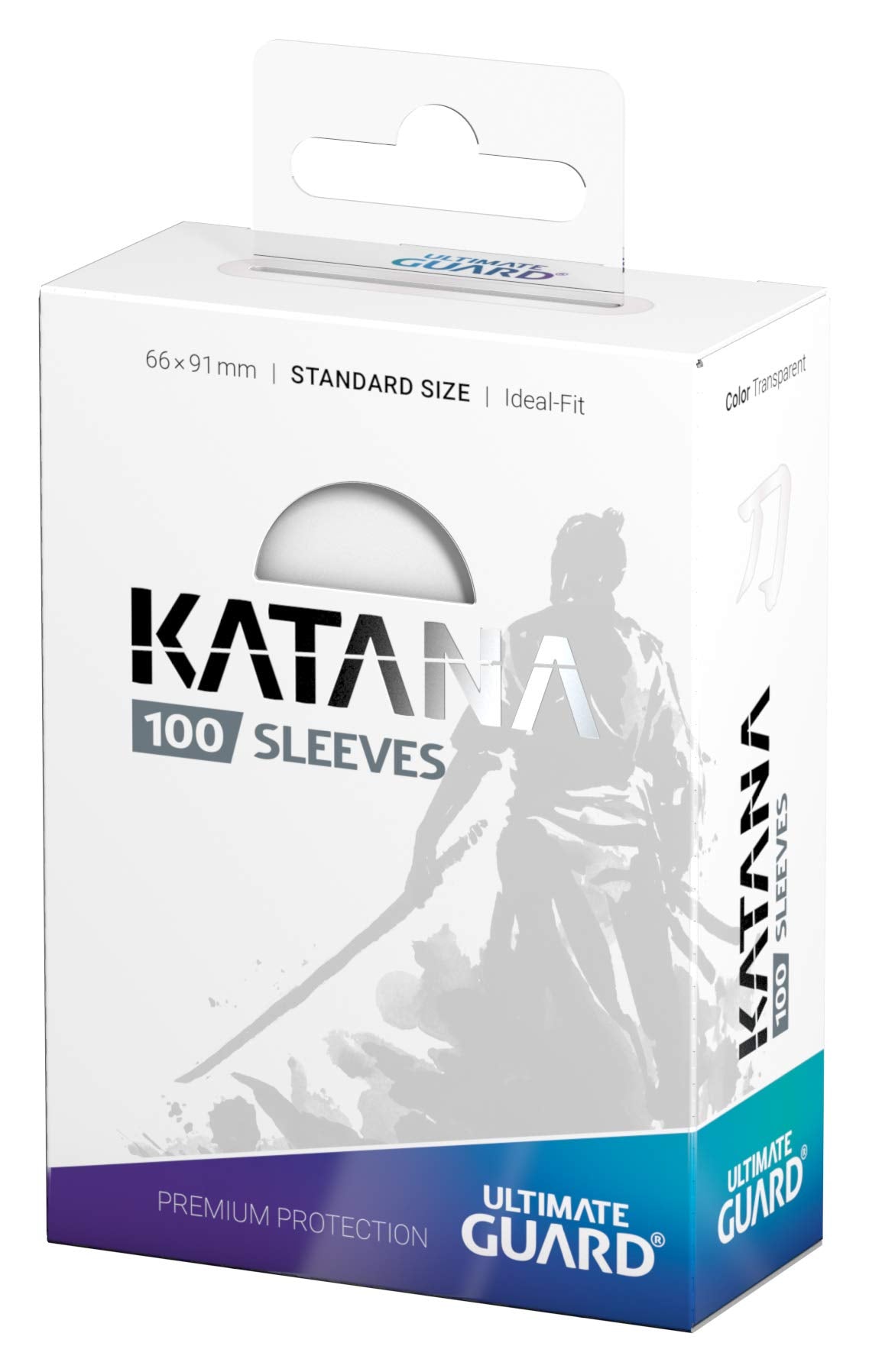 Ultimate Guard Katana Sleeves Transparent 100 Pack 66 x 91 mm