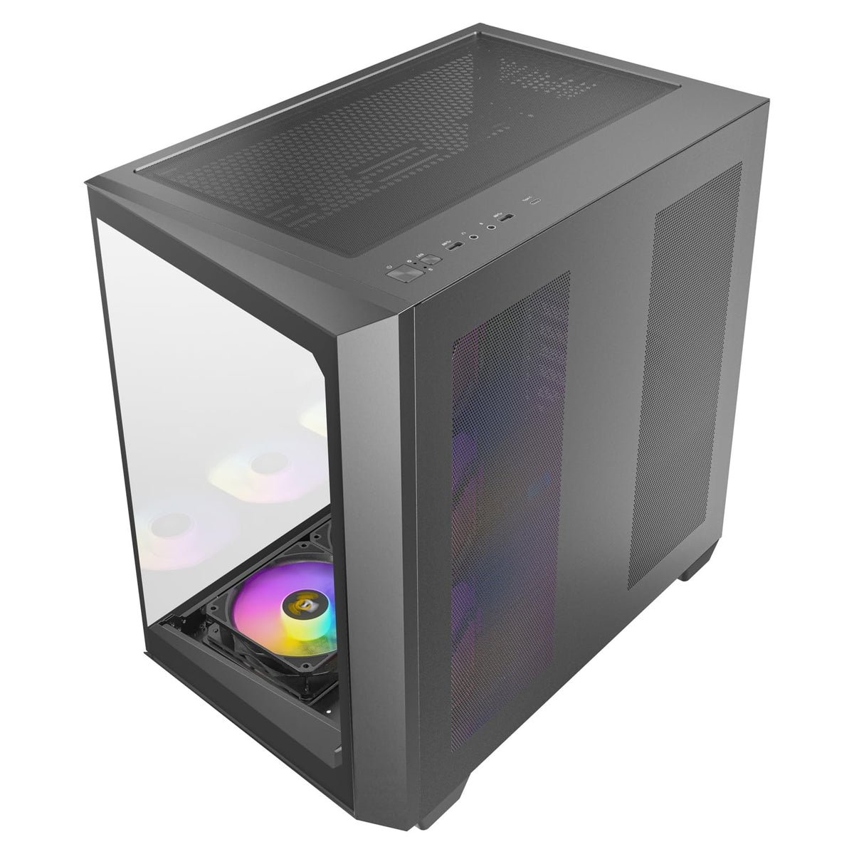Antec C5 ARGB Mid Tower Tempered Glass PC Gaming Case Black