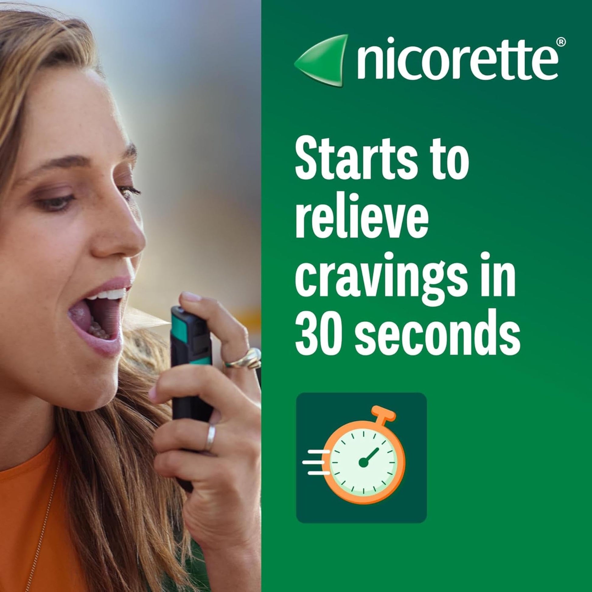 Nicorette QuickMist Cool Berry Mouthspray 1x150 Sprays Quit Smoking Aid