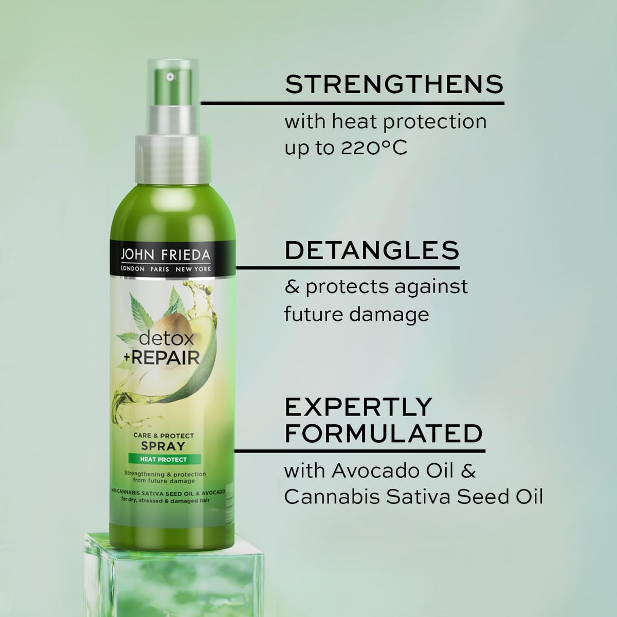 John Frieda Detox & Repair Heat Protection Spray 200 ml