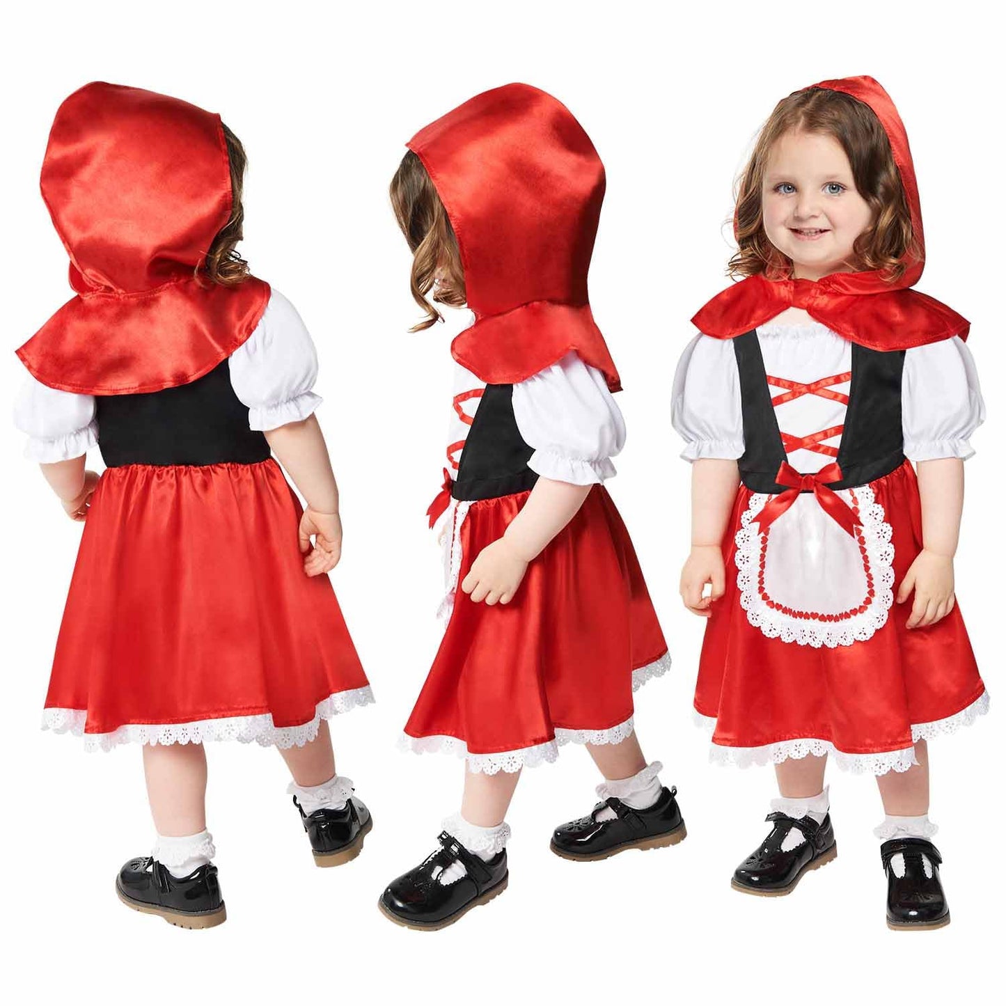 Amscan Girls Red Riding Hood Fancy Dress Costume 8-10 Years