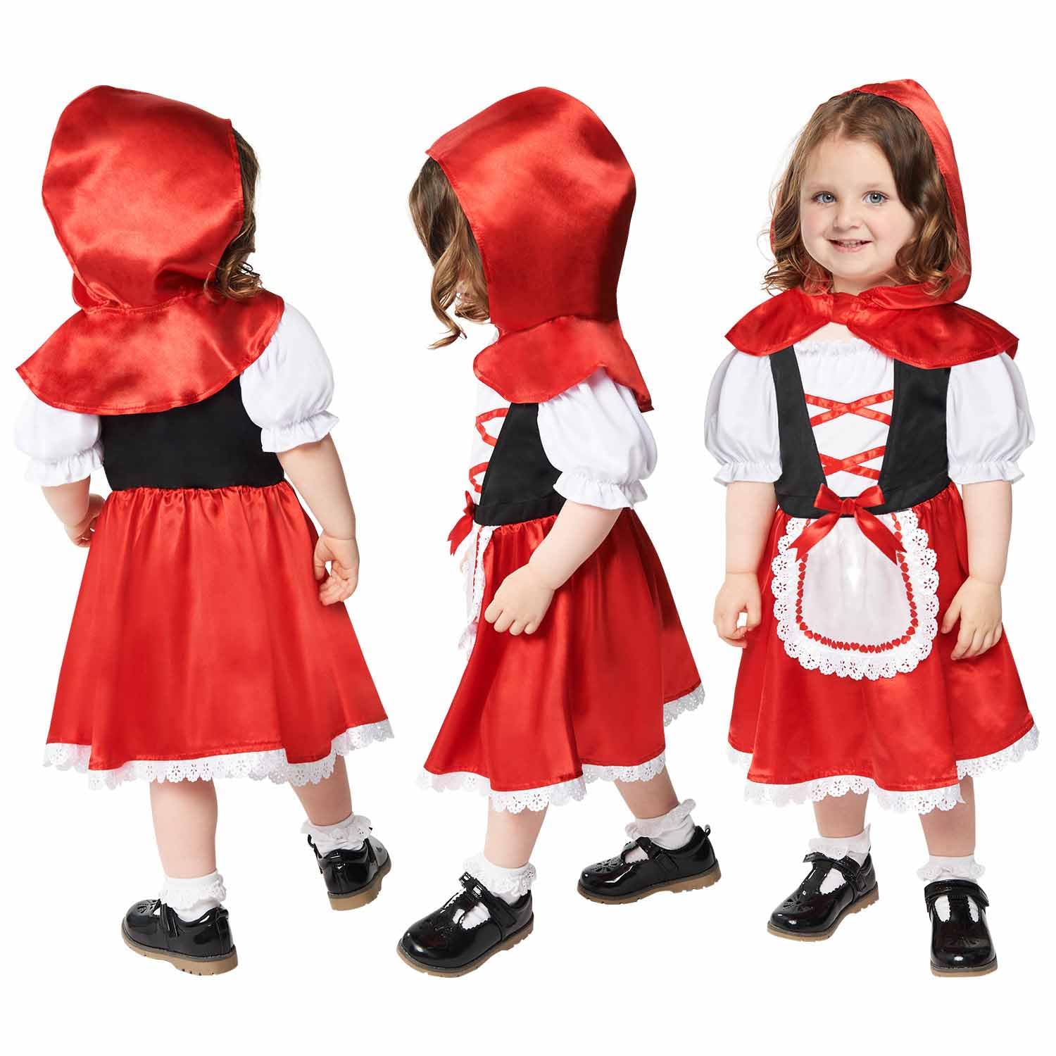 Amscan Girls Red Riding Hood Fancy Dress Costume 8-10 Years