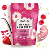 I LOVE Signature Glazed Raspberry Scented Bath Salts 500g - All Natural Ingredients
