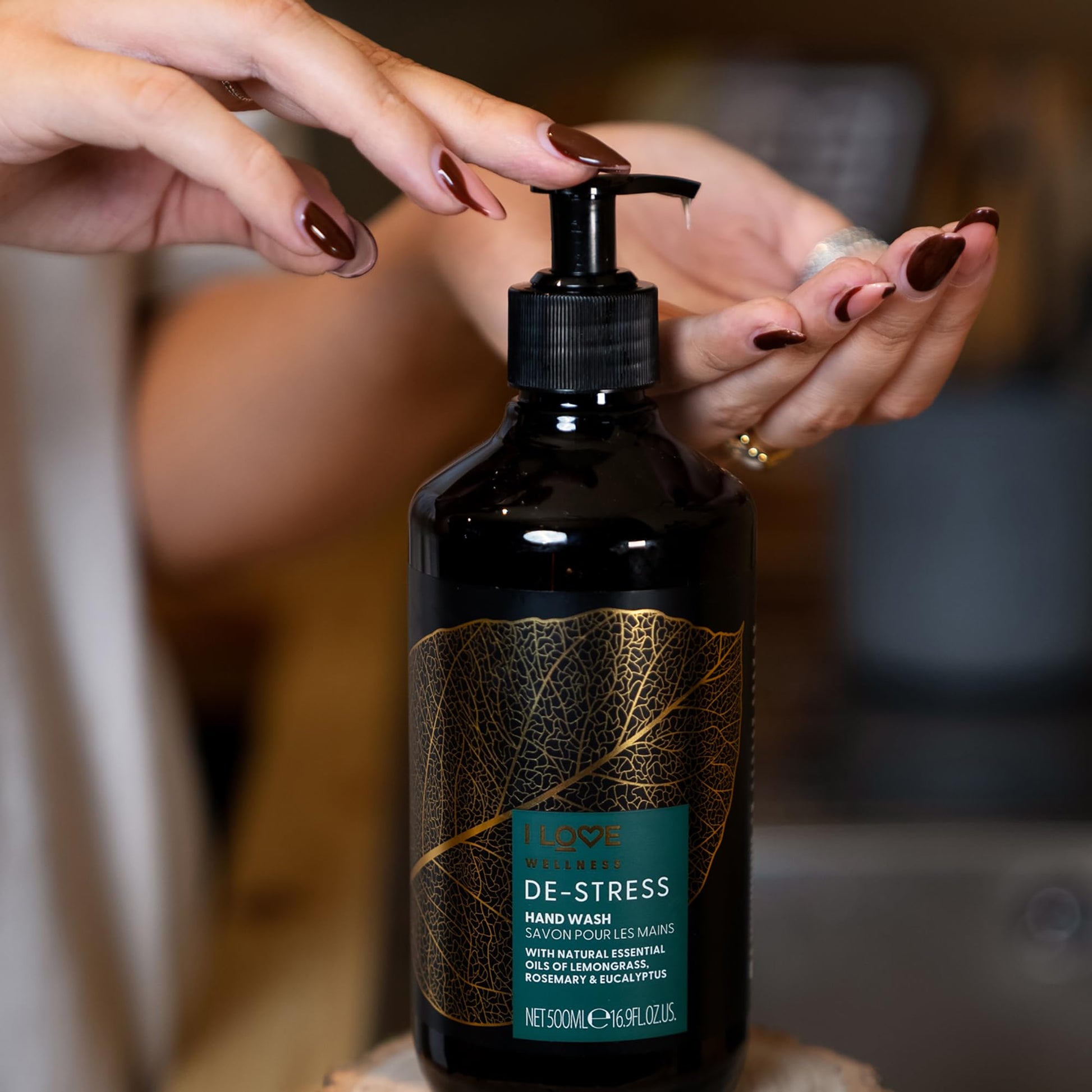 I LOVE Wellness Destress Hand Wash with Essential Oils, Aloe Vera & Vitamin E
