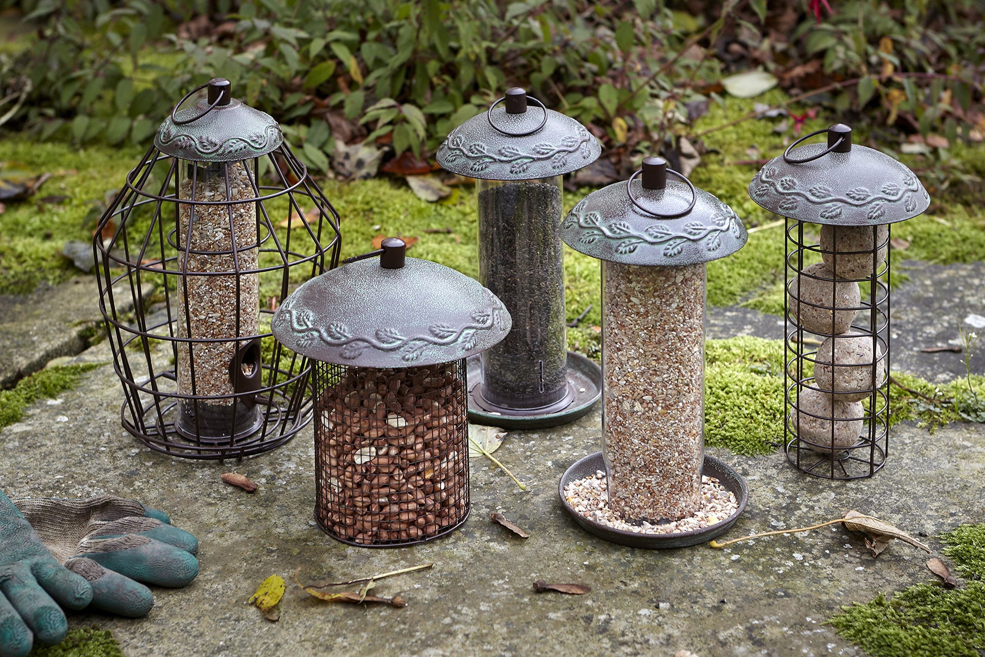 Peckish Secret Garden 25cm Metallic Energy Suet Fat Ball Bird Feeder