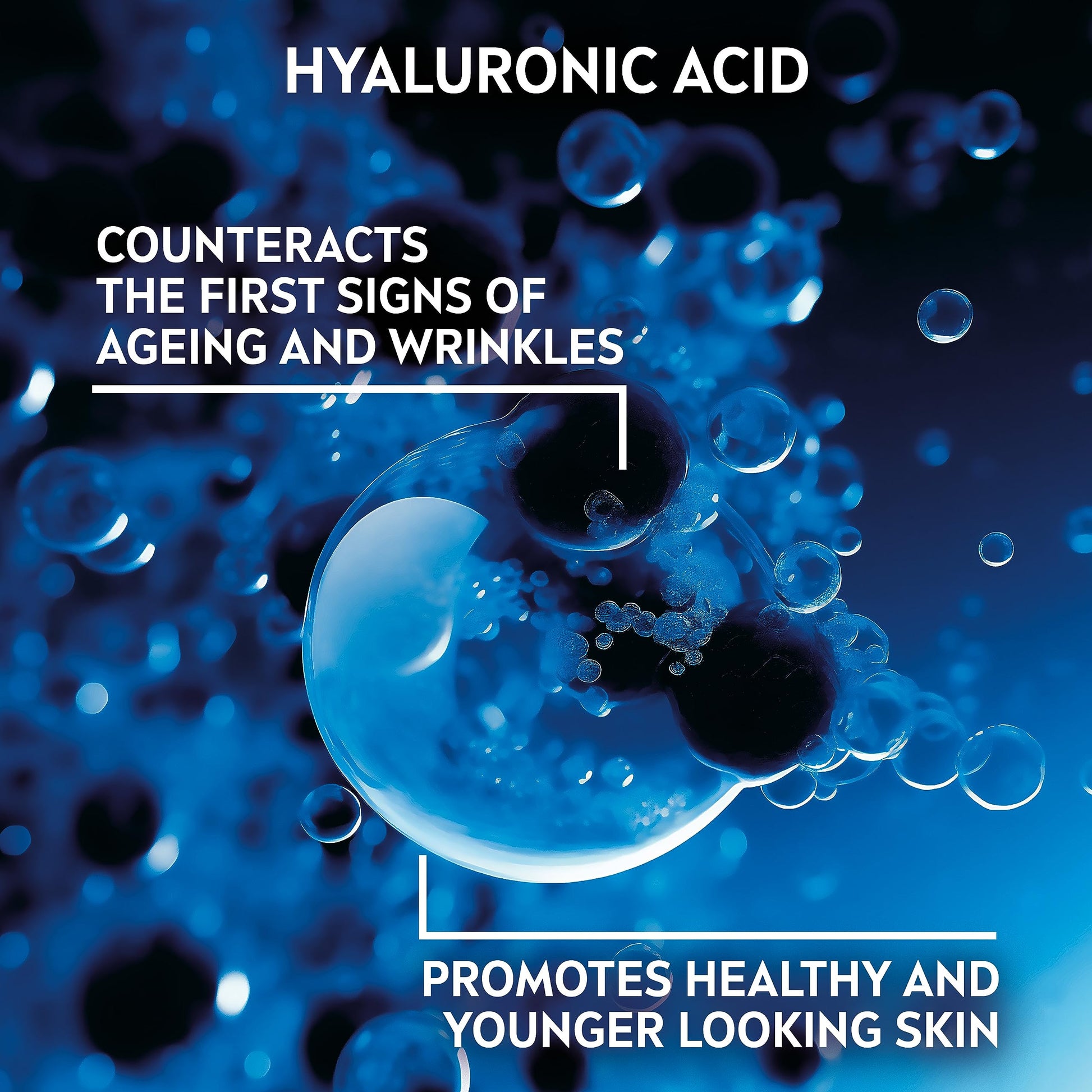 Anti-Age Hyaluron Eye Cream 15ml, Men's Eye Cream with Hyaluronic Acid