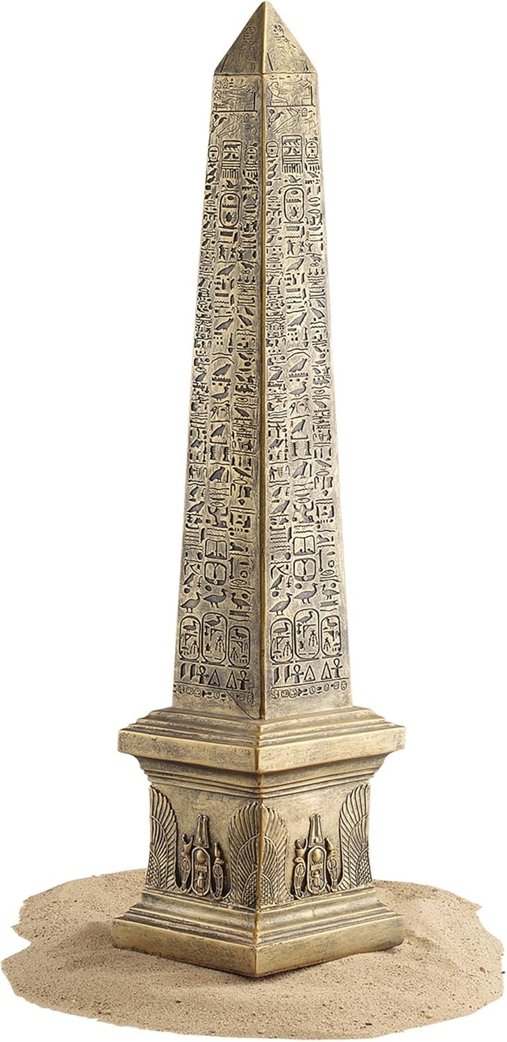 Design Toscano Golden Obelisk of Ancient Egypt Statue 67.5cm