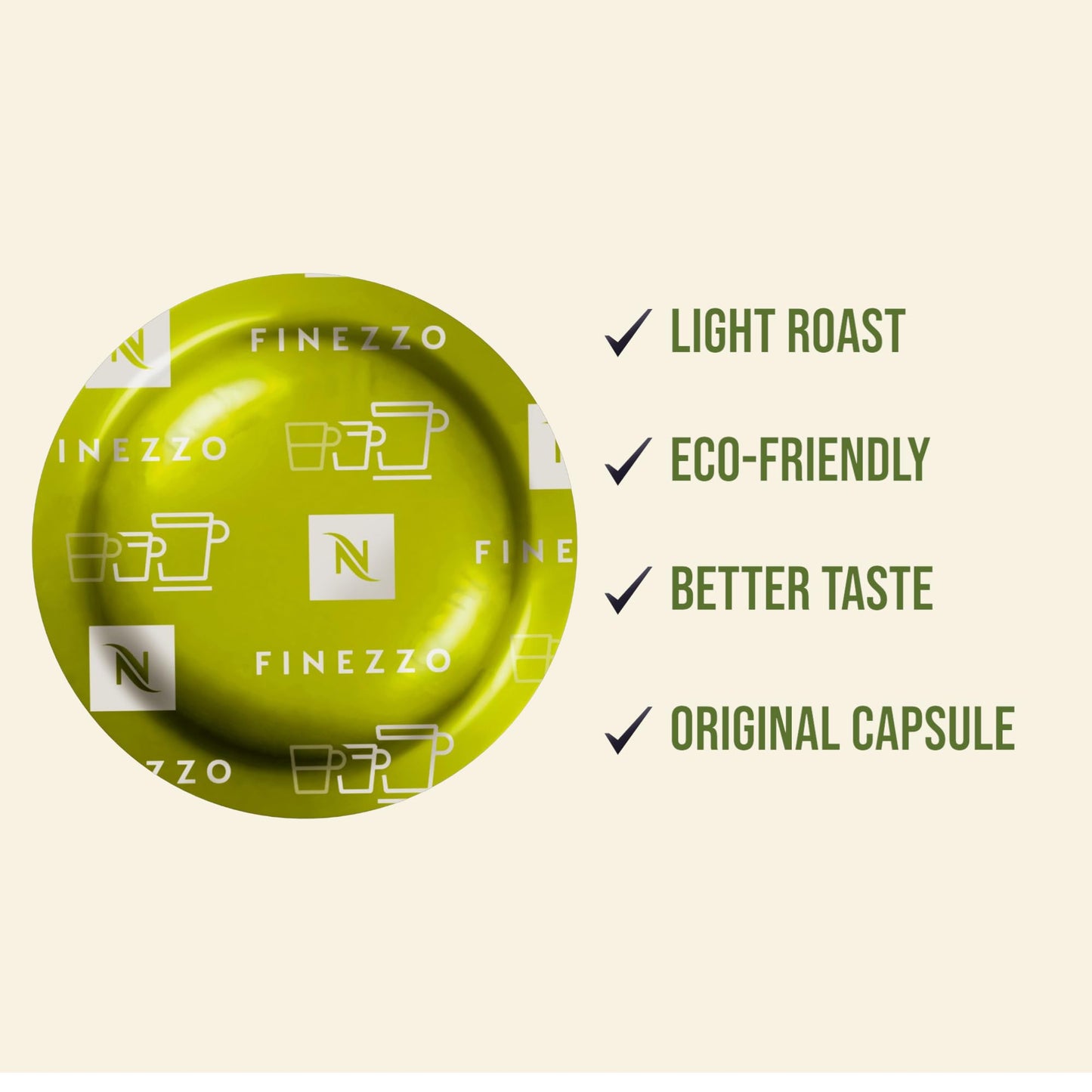Nespresso Finezzo Coffee Capsules - 50 Pods