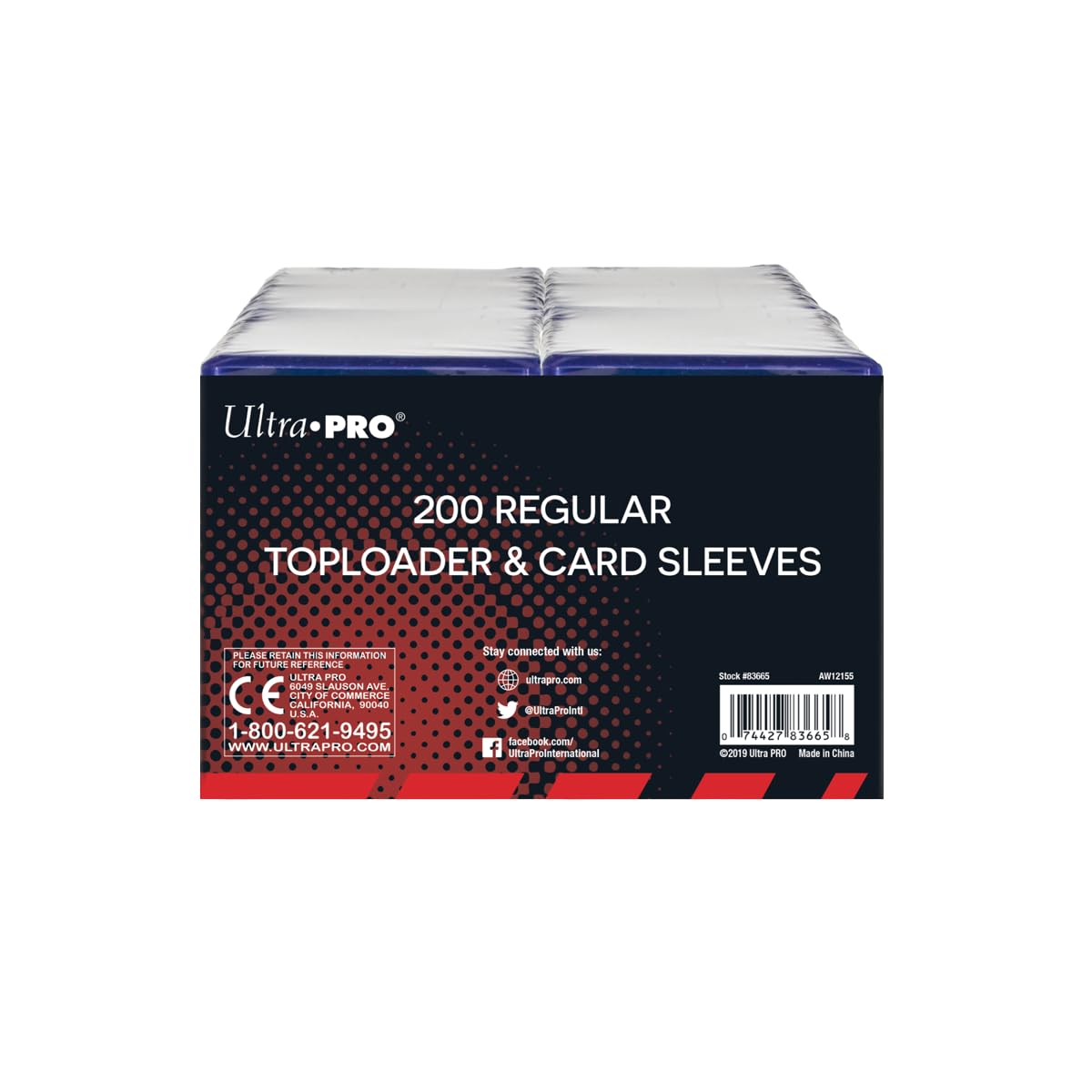 Ultra Pro 3" x 4" Trading Card Toploader & Sleeve Bundle 200ct