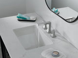 Delta Faucet Velum Widespread Chrome Bathroom Faucet 3 Hole 2 Handle Tap Set