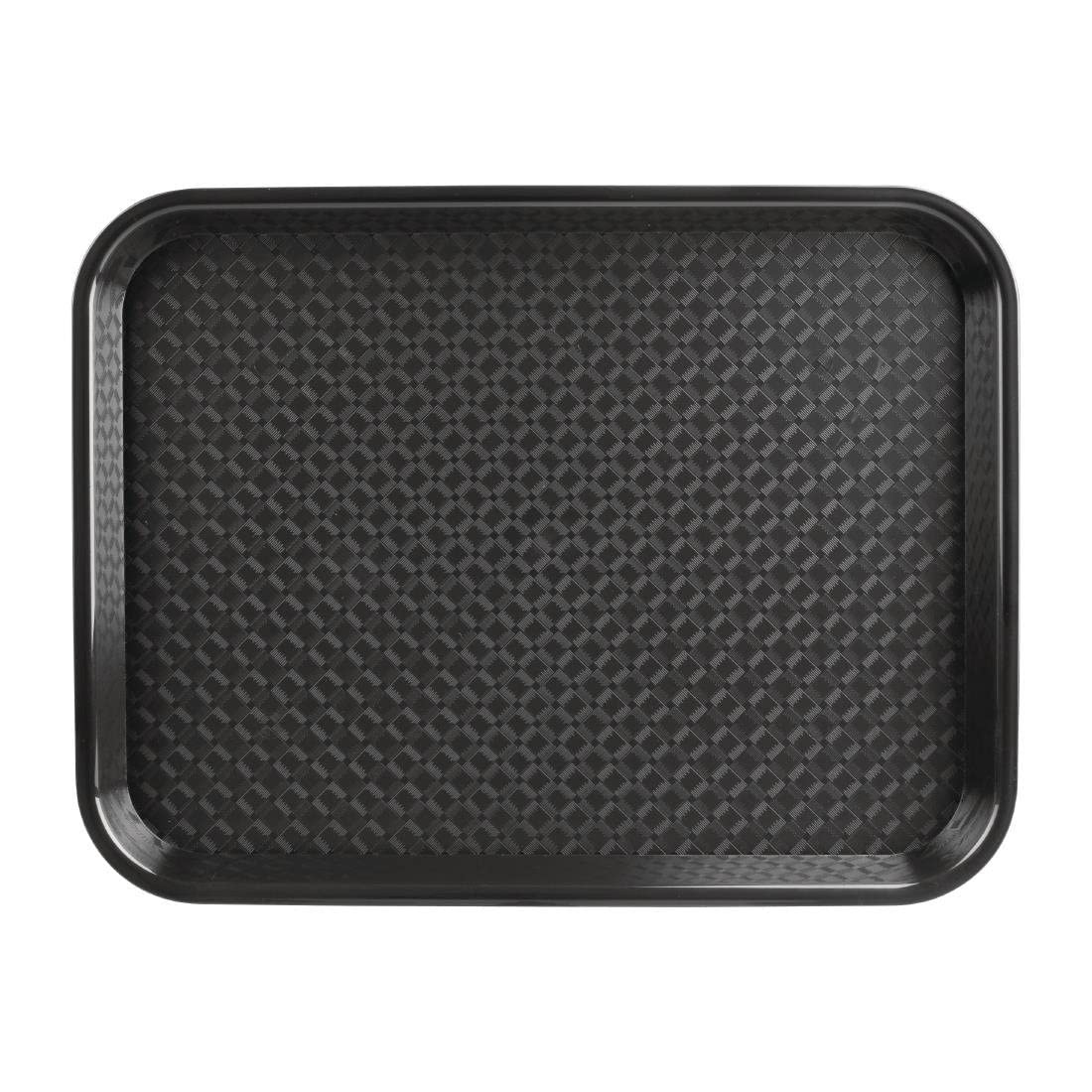 Olympia Kristallon Fast Food Tray in Black 275x353mm Premium Non-Slip