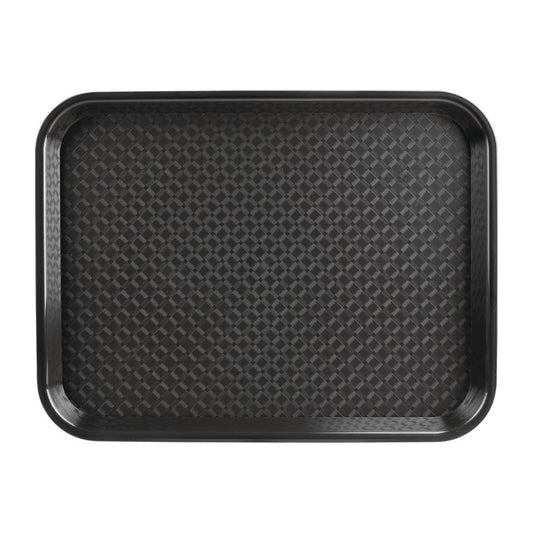Olympia Kristallon Fast Food Tray in Black 275x353mm Premium Non-Slip