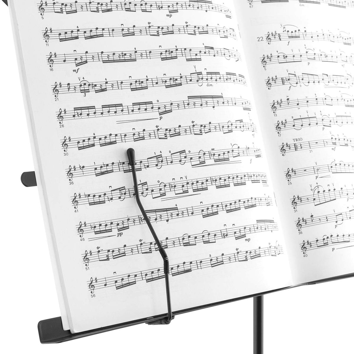 Mad About MA-MS02 Folding Music Stand Black with Carry Bag