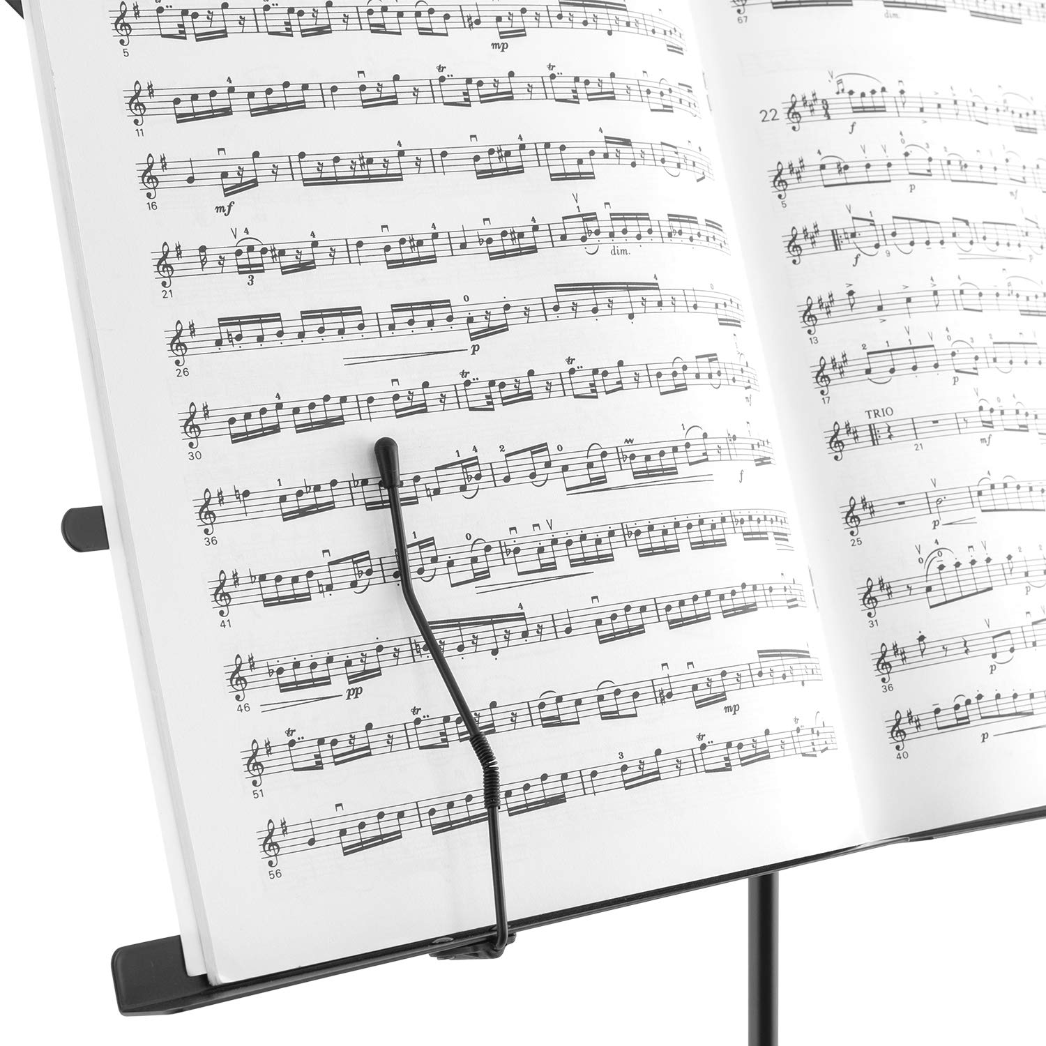 Mad About MA-MS02 Folding Music Stand Black with Carry Bag