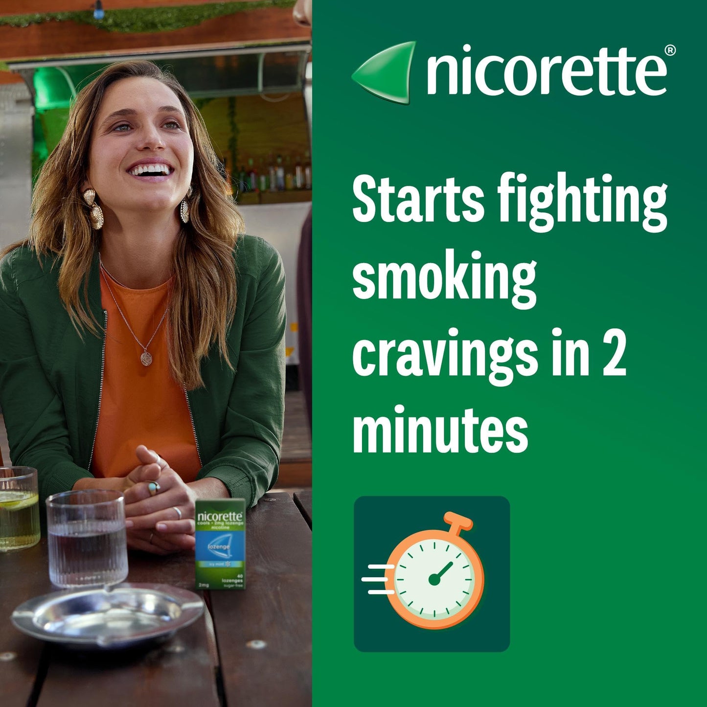 Nicorette Fruit 2mg Nicotine Lozenges, 160 Pack (4 x 40)
