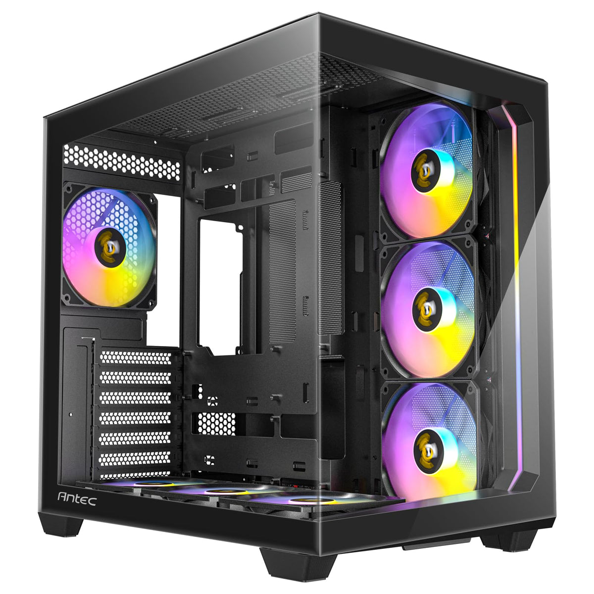 Antec C5 ARGB Mid Tower Tempered Glass PC Gaming Case Black