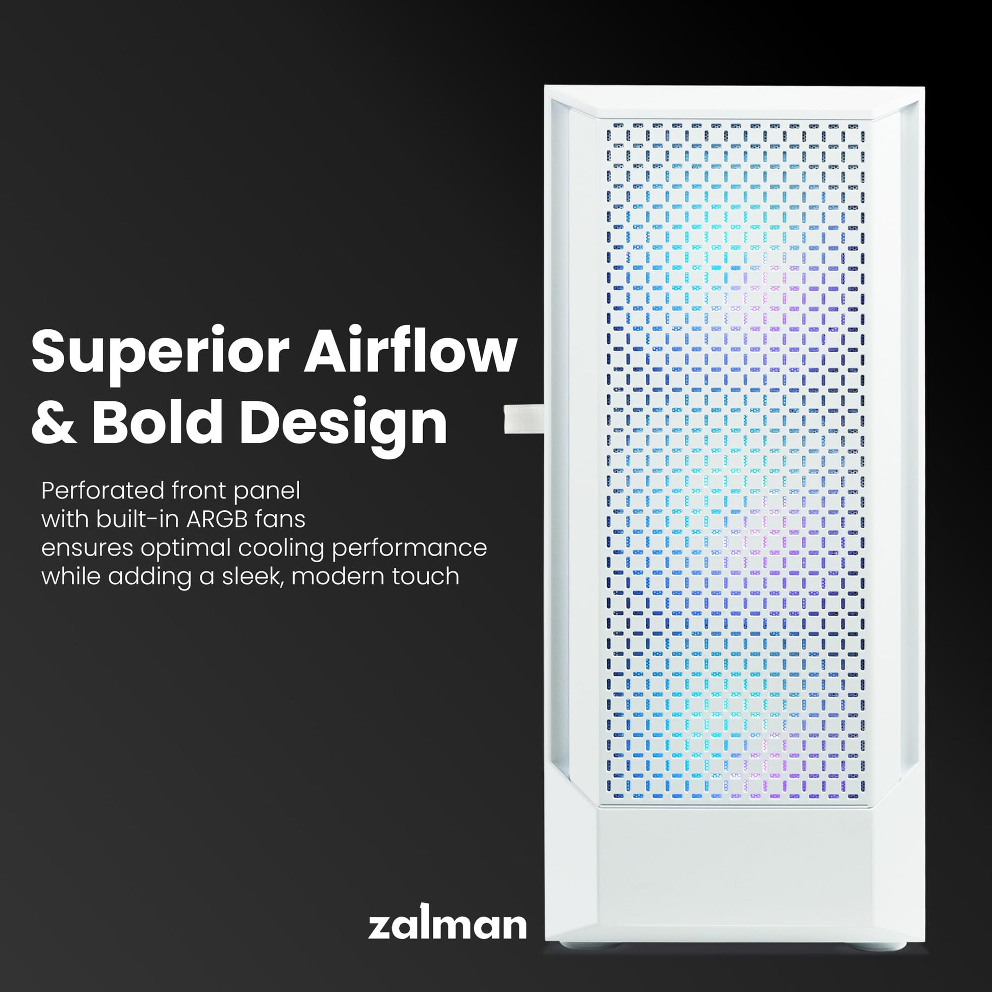 Zalman FIT ATX Mid-Tower PC Case 325mm GPU 360mm Radiator Black