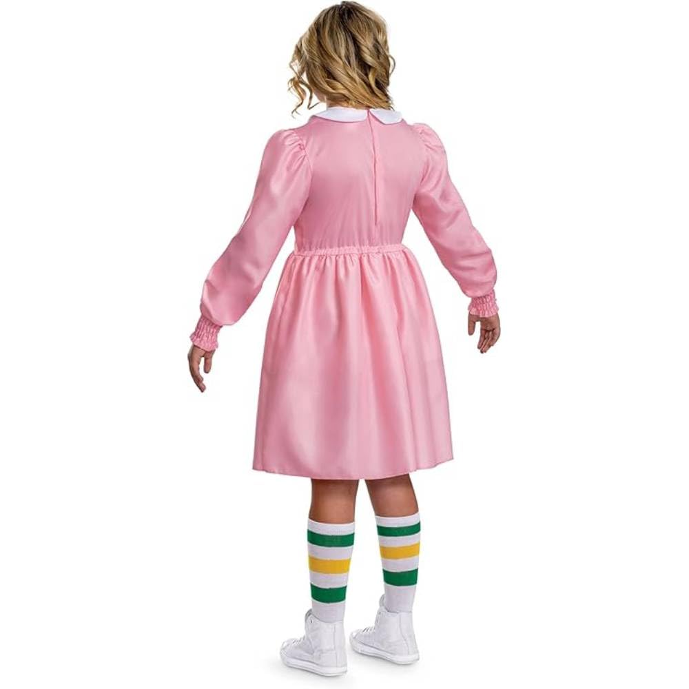 Disguise Eleven Pink Dress Tween Stranger Things Costume M 7-8