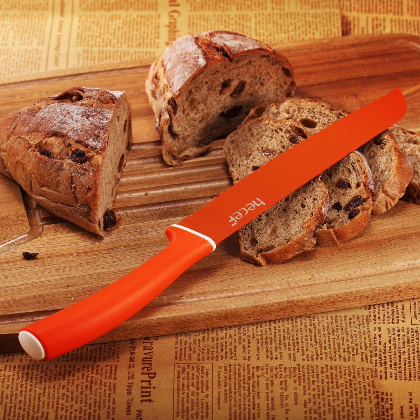 Colourful Knives Set of 6 Stainless Steel Sharp Blade Non-Stick by Homeslates