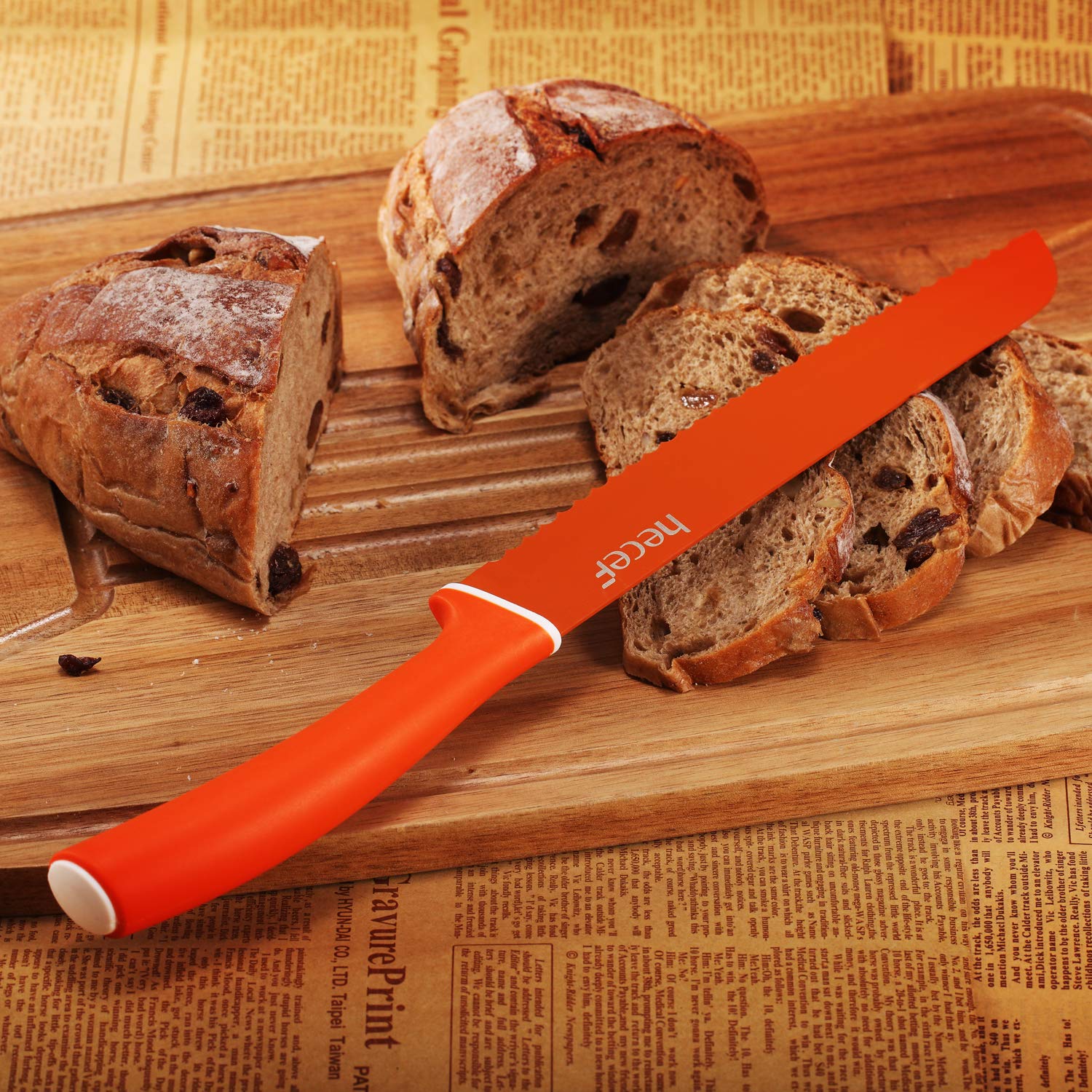Colourful Knives Set of 6 Stainless Steel Sharp Blade Non-Stick by Homeslates