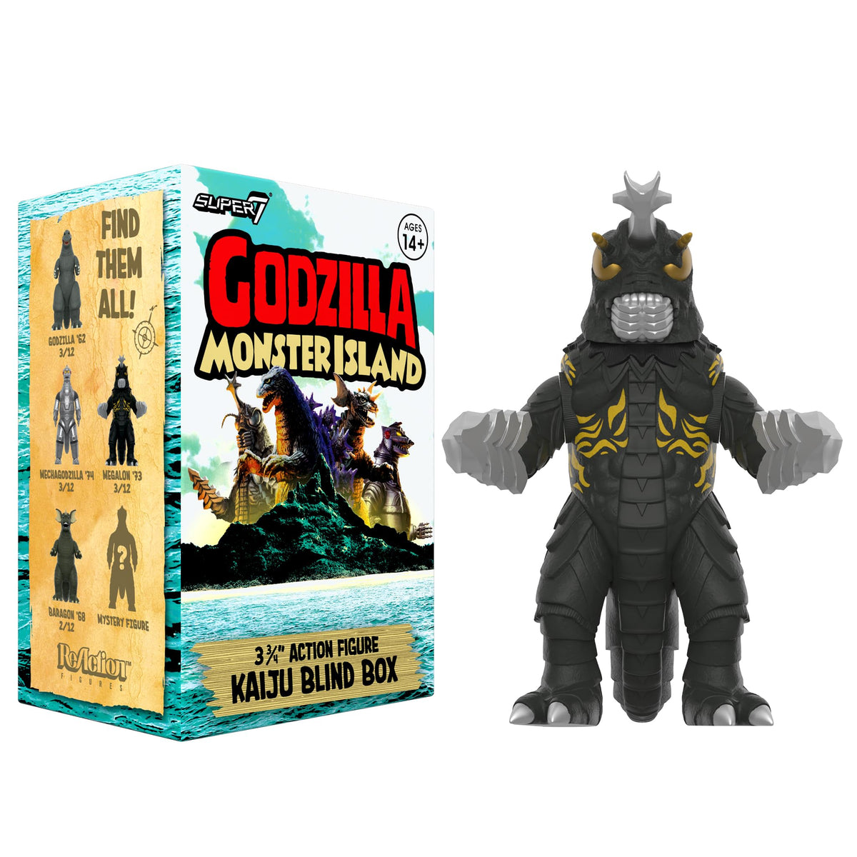 Super7 Toho Godzilla Monster Island Blind Box 12 Pack Action Figures