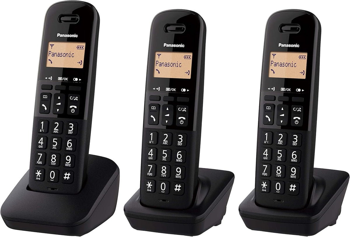 Panasonic KX-TGB613EB Triple Cordless Landline Phone with Nuisance Call Blocker