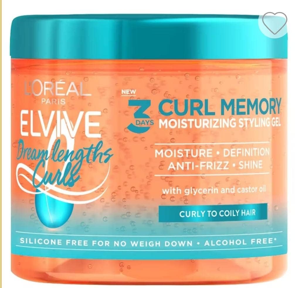 L'Oreal Paris Elvive Dream Lengths Curls Styling Gel 400ml - For 3 Days Curl Memory for Curly Hair
