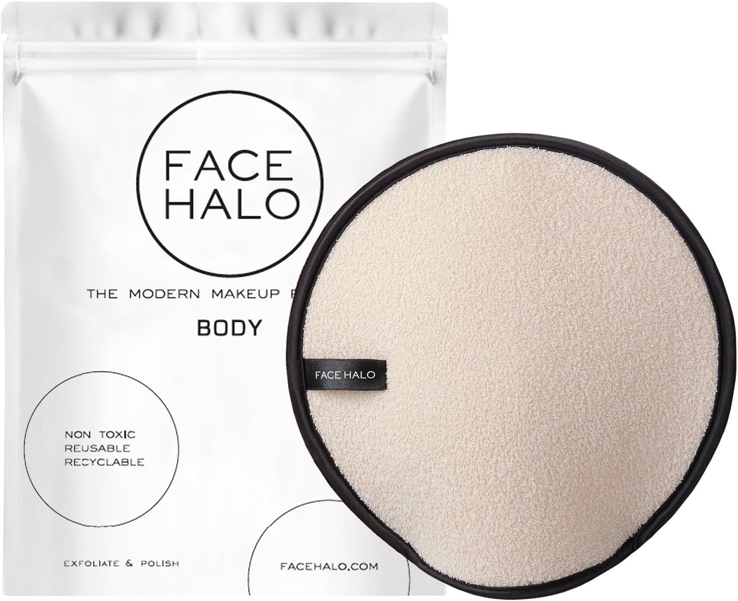 Face Halo Body Exfoliator and Polish Dual-Sided Mitt (pack of 2)